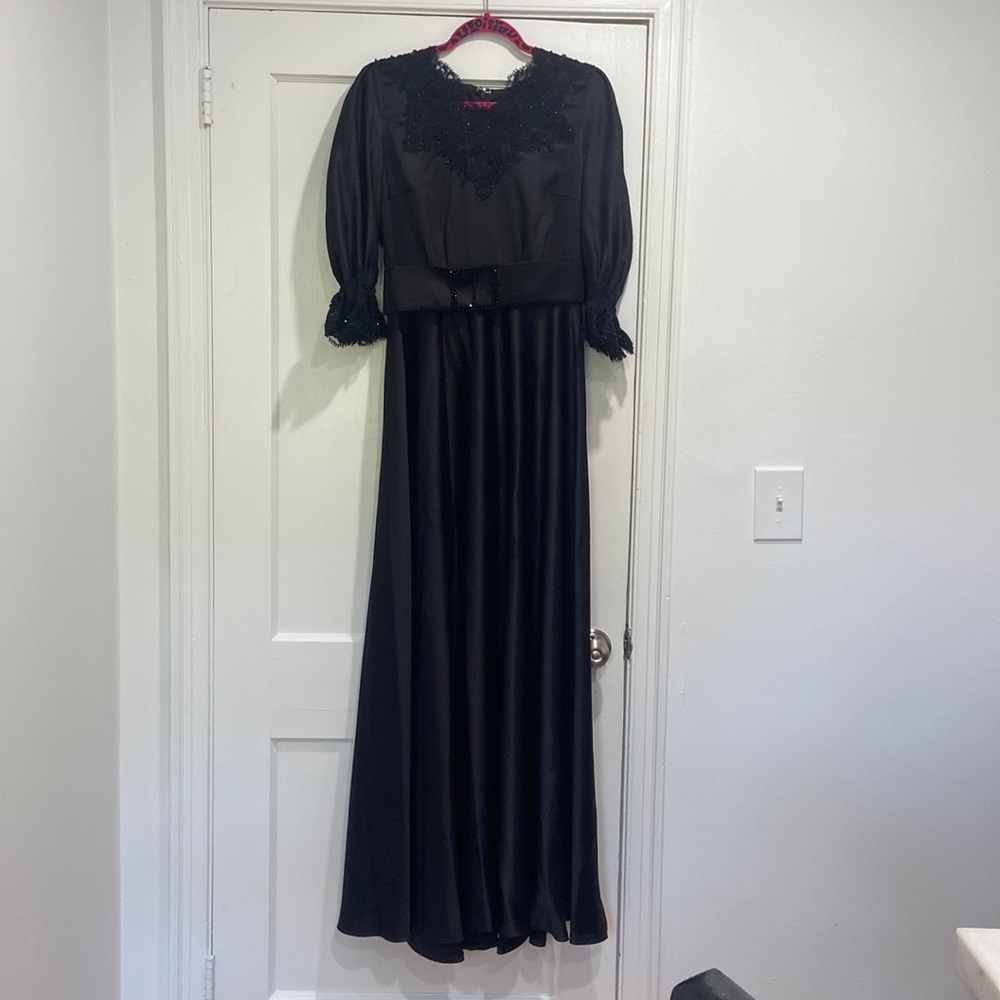 Lace Black Gown